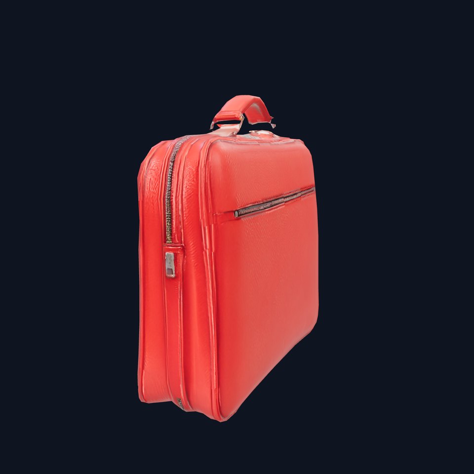 Elegant Red Briefcase model pack